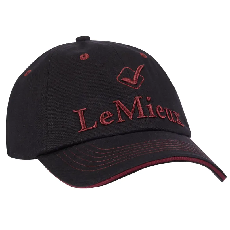 LeMieux Baseball Cap - Black/Burgundy 